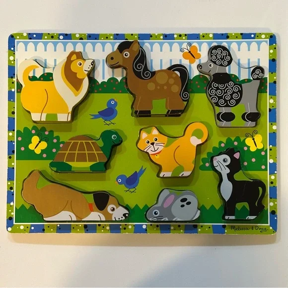 Melissa & Doug Chunky Wooden Puzzles - Picture 2 of 4